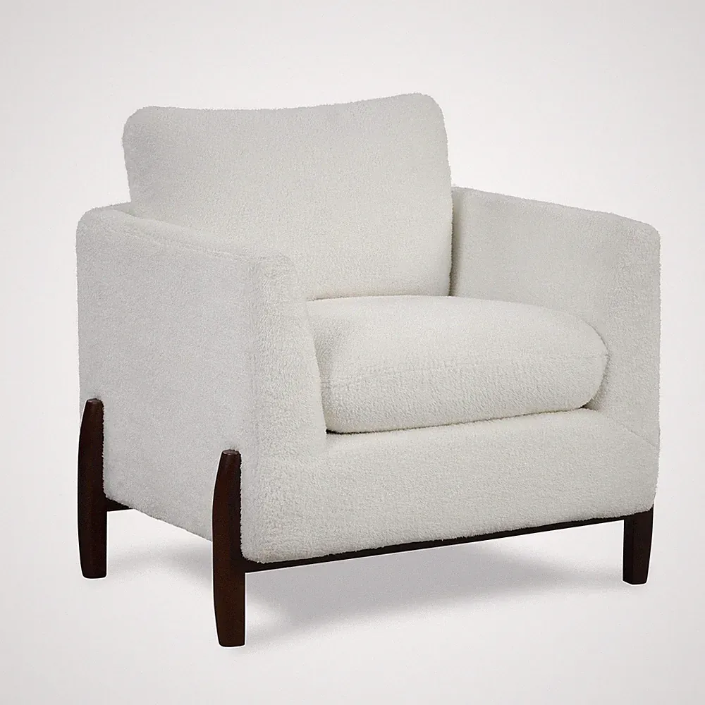Lifestyle Solutions Venice Lounge Chair, Off-White