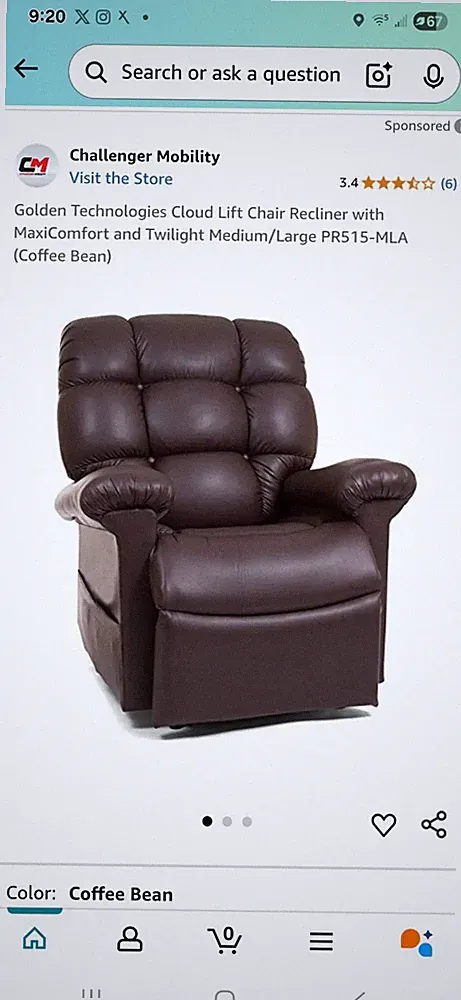 power lift recliner chair leather