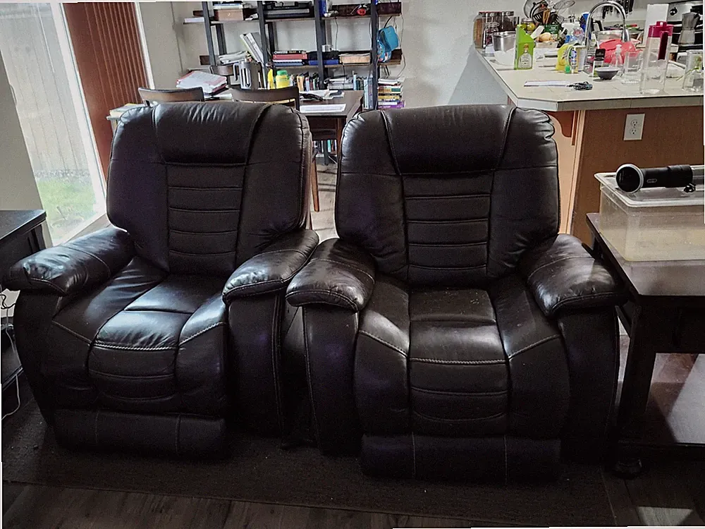 two electric recliners