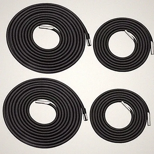 Universal Replacement Cords for Zero Gravity 4 Cords( 2 Longs + 2 Shorts) Black